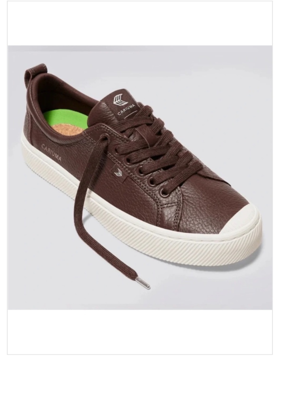 Cariuma OCA Brown Leather Low Sneaker